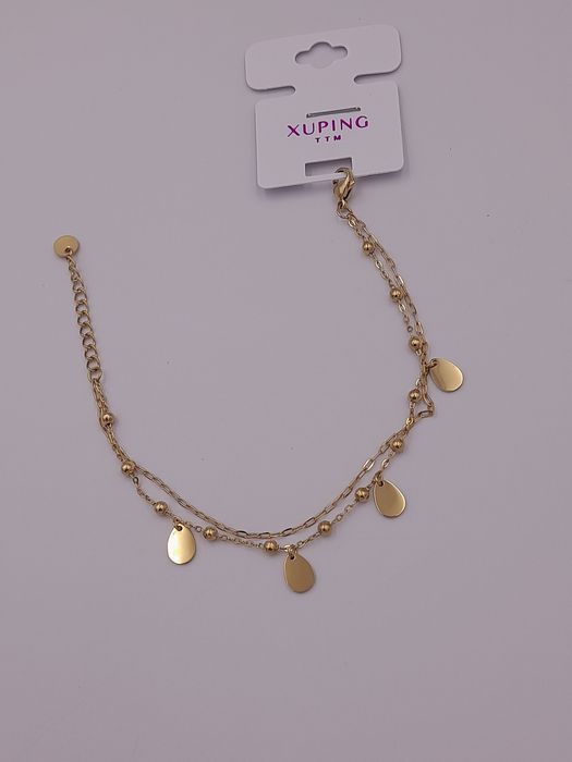 Podwójna bransoletka stal chirurgiczna Xuping z kropelkami