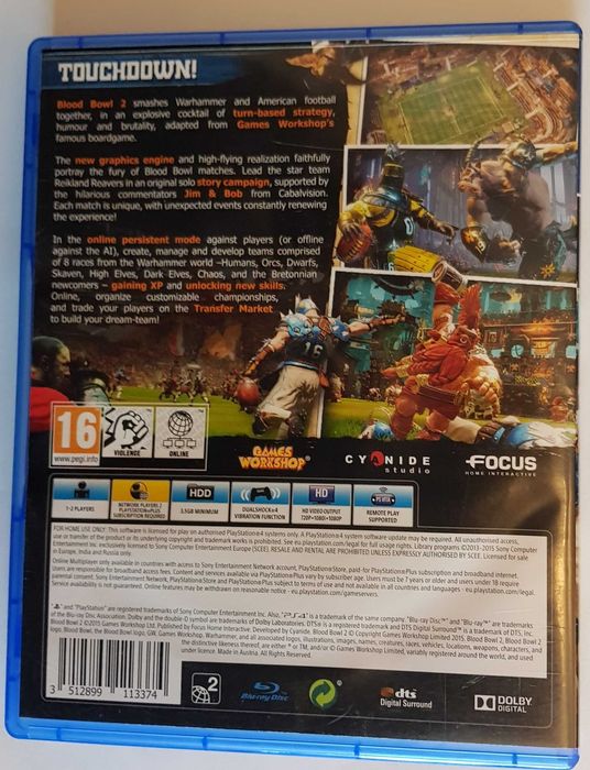 Blood Bowl - Jogo Ps4