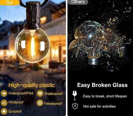 Luzes Solar para Jardim 11 e 25 lâmpadas