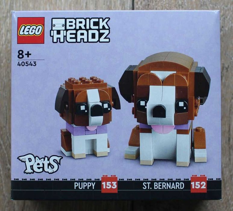 #nowe# Lego 40543 pies Bernardyn BrickHeadz Trójmiasto