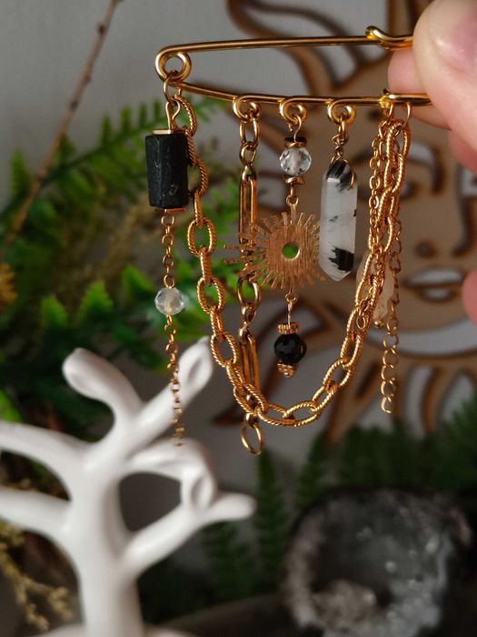 Broszka Turmalin, Cytryn,