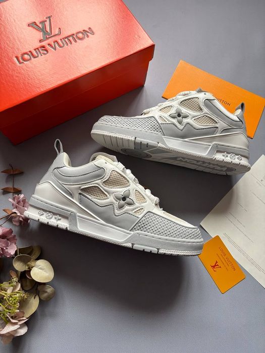 36-45 Louis Vuitton Skate Sneaker White Grey