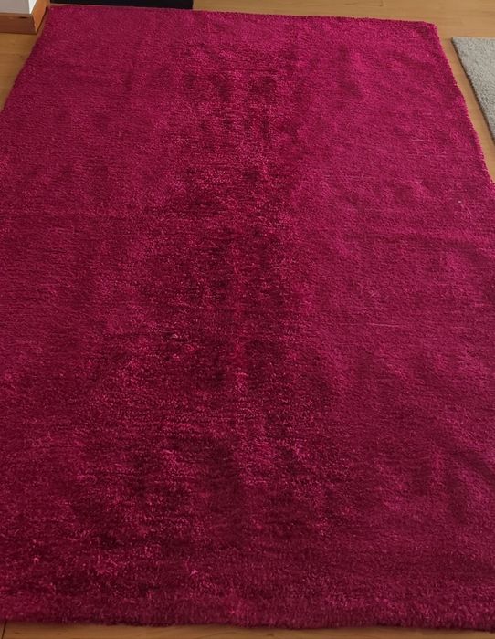 Tapete de pelo rosa fucsia