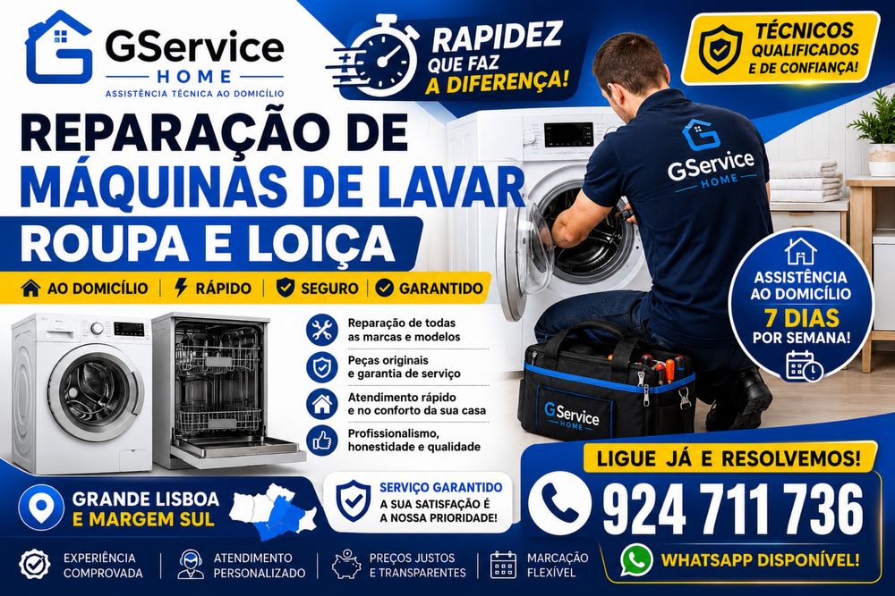 A sua máquina de lavar roupa ou loiça deixou de funcionar?
