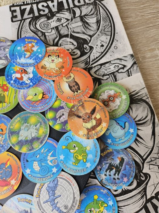 Pokemon Tazos Lot 40+ Vintage