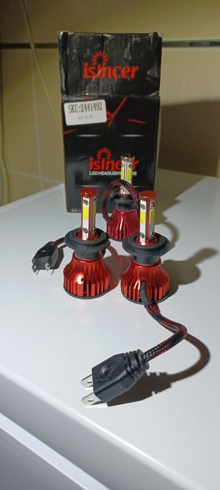 Par de Lâmpadas LED H7 Isincer - Super Branca