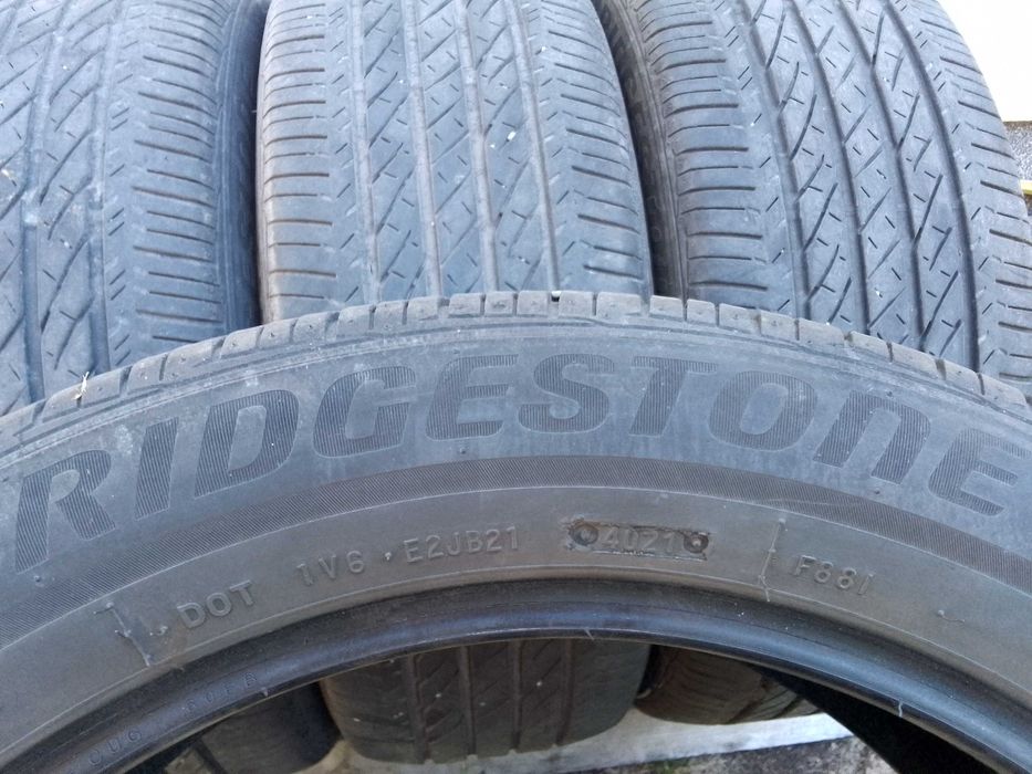 4 opony letnie Bridgestone 215/55R18, bieżnik 5,5mm.