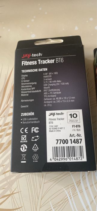 Smartband Jay-tech Fitness Tracker BT6