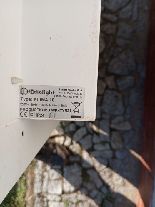 Radialight Klima 10 1000W elektryczny grzejnik na podczerwień