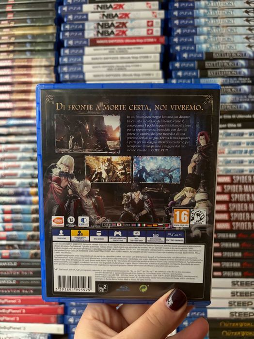Гра Code Vein на ps4, диск з грою на пс 4, ліцензія