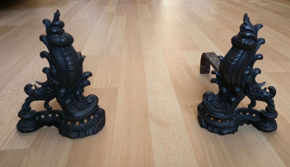 Andirons de ferro