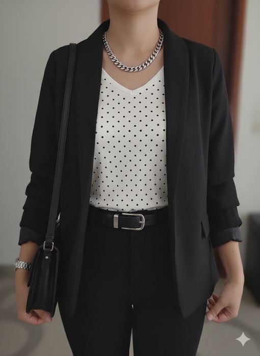 Blusa / T-shirt polka dot, super macia - C&A - Tamanho M