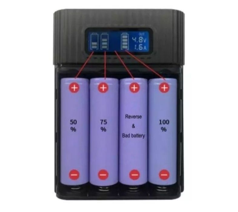 Павербанк TOPMART4 для 18650 , без акамуляторів з функцією заряду  акб