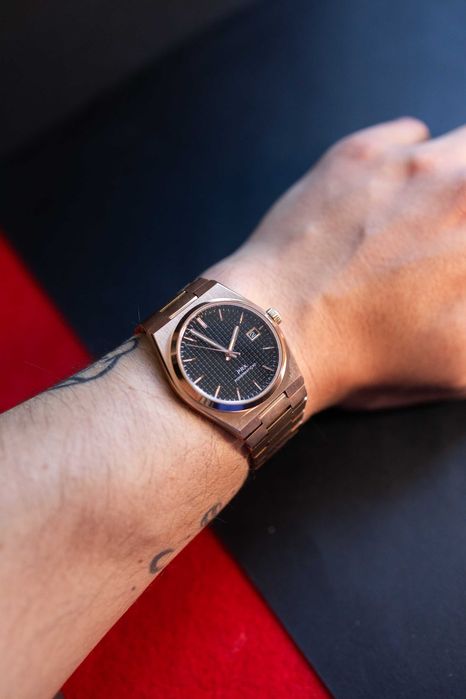 PRX Rose Gold Custom Seiko Mod