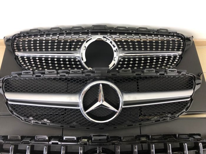 Решетка радиатора на mерседес w205 w212 W213 CLA117 A176 GLA x156 W463