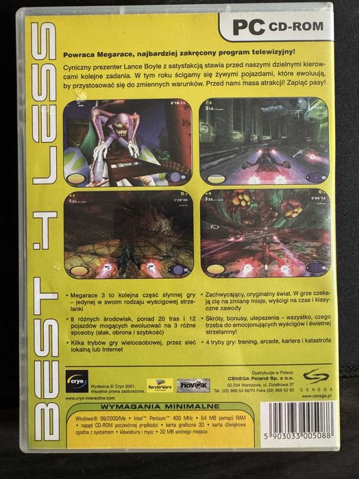 MegaRace 3 MR3 PC PL Best 4 Less Cenega Cryo