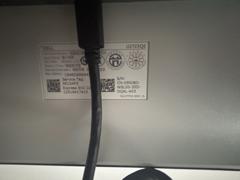 Dell UltraSharp U2723QE 27" 4K USB-C | Fatura + Caixa Original