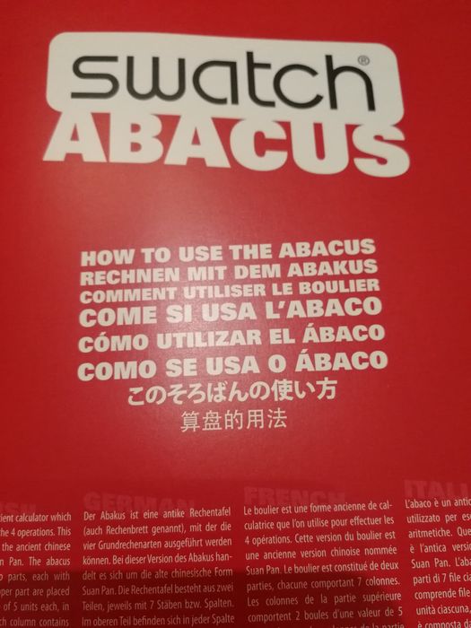 Relógio Swatch coleção Bull's On Rodeo Raro ano novo Chinês Ábaco