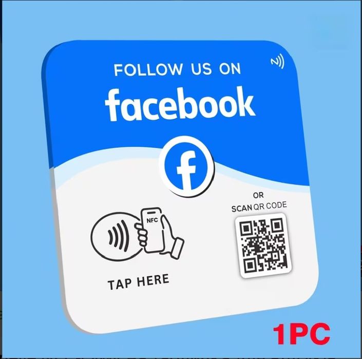 Nfc карточки для отзивів або для соц мереж)