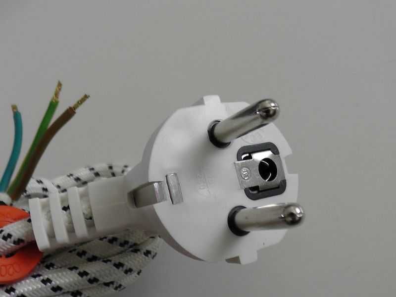 Przewód Kabel w oplocie 1,8m 10A żelazko