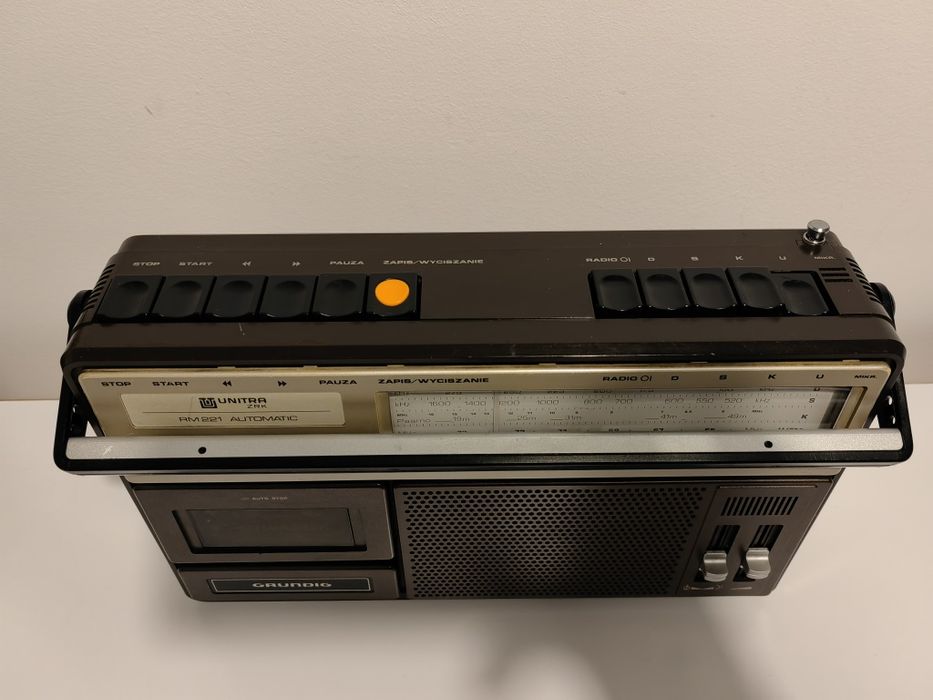 Radiomagnetofon Unitra Grundig Kasprzak Nowy UKF *Sprawny Kaseta PRL Vintage PRL