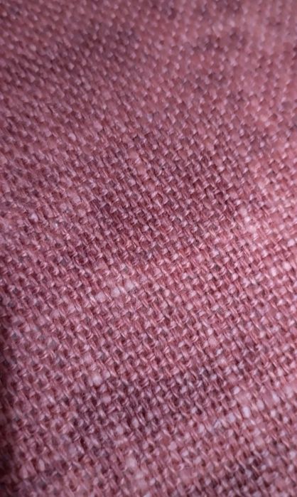 Tecido grosso algodão terracota com elefantes