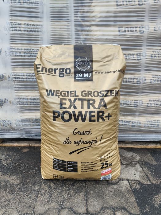 Oryginalny Węgiel Groszek Energo Power Plus 27-29 super jakość Dostawa Gratis