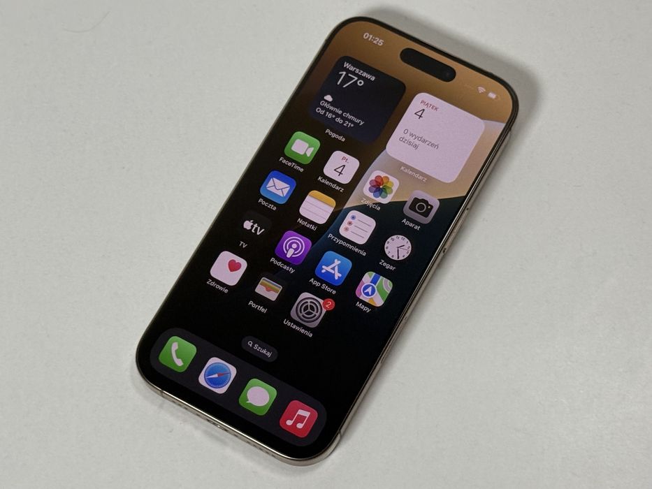Apple iPhone 16 Pro 256GB Złoty - 89% Baterii - Gwarancja - Super Stan -