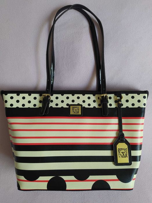 Torebka Anne Klein torba pasy kropki
