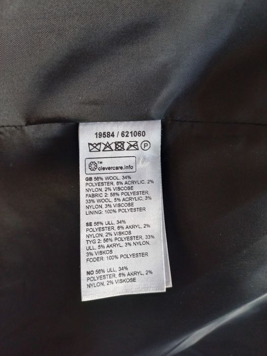 Kappahl płaszcz oversize długi wełna XL