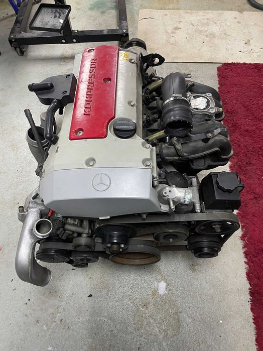 Silnik Mercedes M111 2,3 Kompresor 111.973 + Skrzynia Automat 5G 722.605