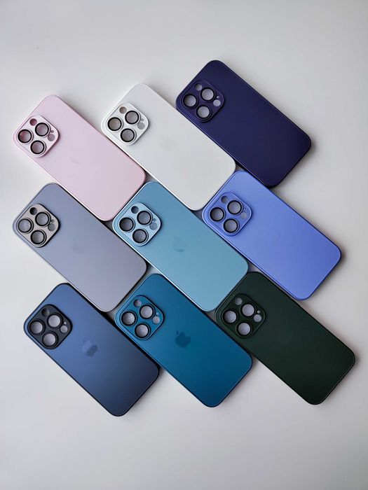 Чохол скляний Iphone  14, 15 pro / max преміум якості, чехол