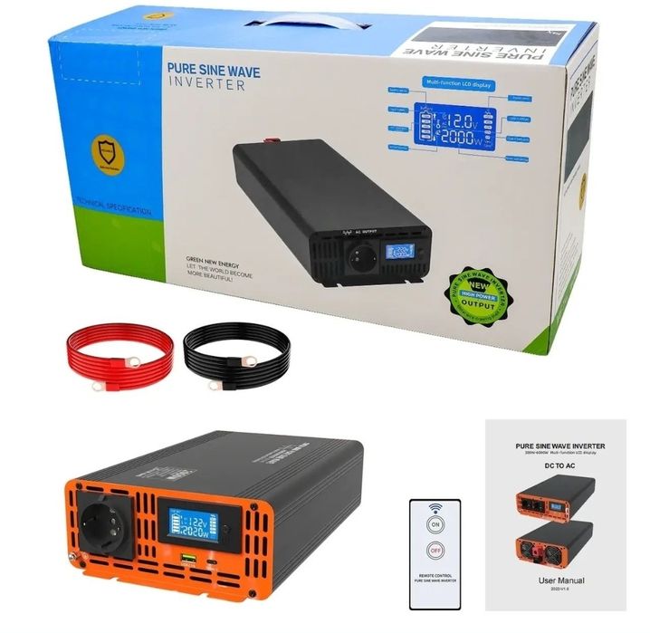 Надійний інвертор Datouboss 2000W(4000) 12V