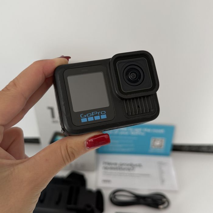 Екшн камера GoPro Hero 13 Black гоу про 2 акумулятора для хоббі спорту подорожей мотоцикла велосипеда HyperSmooth 6.0 відео 5.3K/60fps