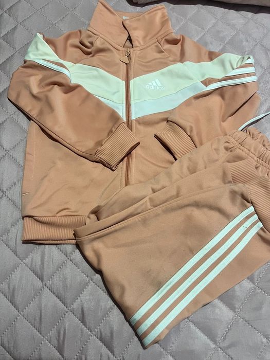 Fato Treino Menina Adidas Salmão Novo