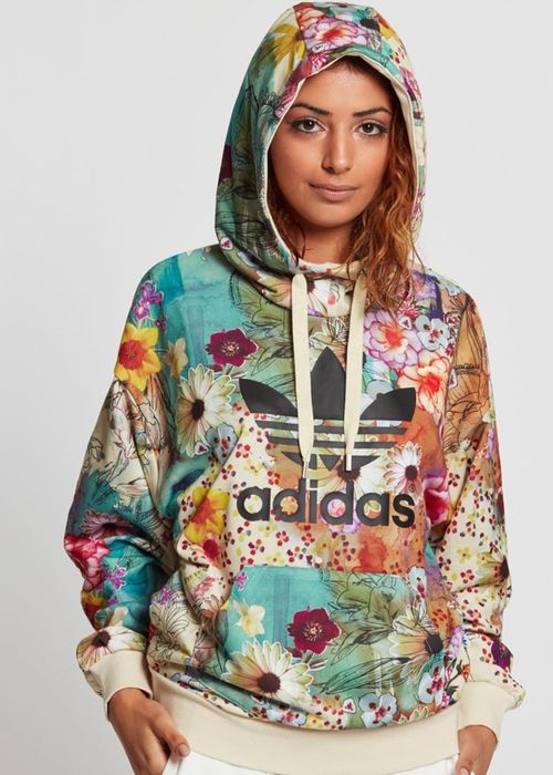 Adidas LIMITOWANA KOLEKCJA Model FARM Trefoil Hoodie 36 Bluza