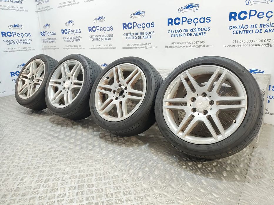 Conjunto Jantes 17 Originais Mercedes Benz Class C W204 AMG 7,5J ET47