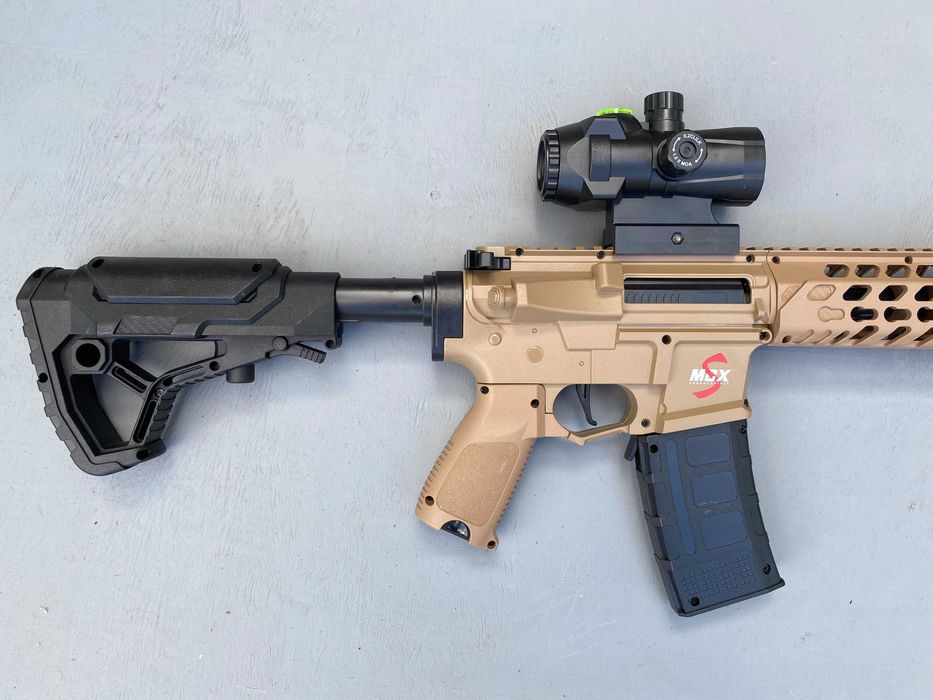 Іграшковий автомат MCX на орбізах РУХОМИЙ ЗАТВОР орбіган гель бластер