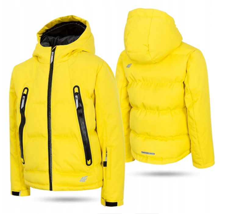 KOMPLET Kurka narciarska spodnie 4F rozmiar 158 NOWE Z METAKMI