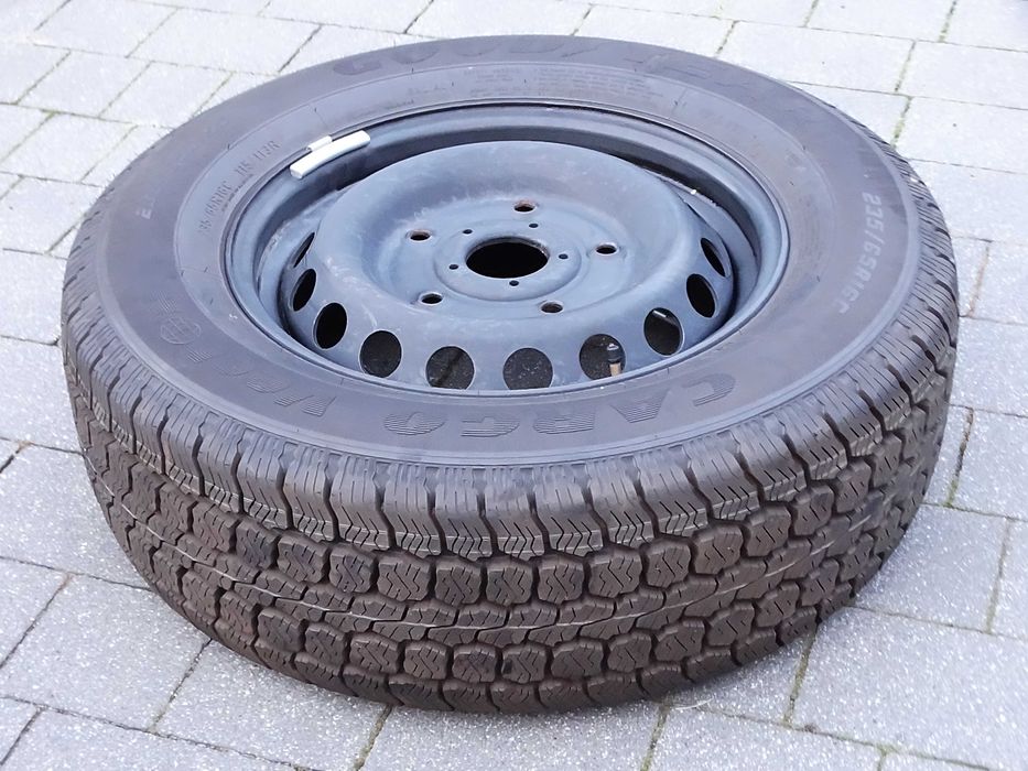 Oryginalne koło zapasowe Ford Transit / Custom 16" 5x160 Goodyear 235/65R16C Bieżnik 10mm