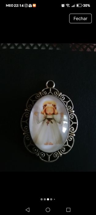 Pingente de anjo em aço