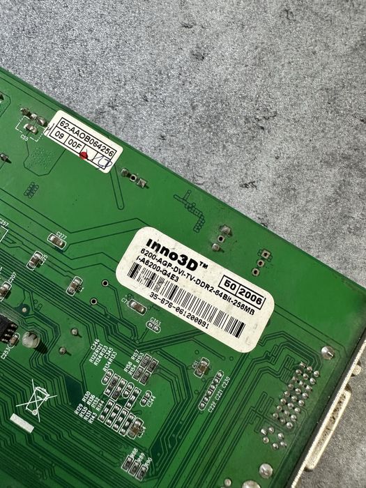 Retro karta graficzna INNO3D 256 MB Nvidia geforce 6200 AGP retropc