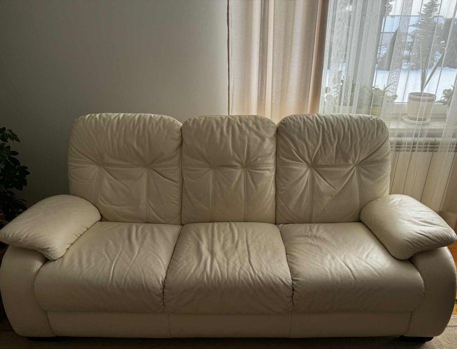 Komplet skórzanych kanap 2+3