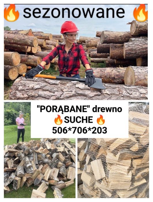 SUCHE Drewno kominkowe opałowe Łęczyca Witonia Daszyna Leźnica Sierpów