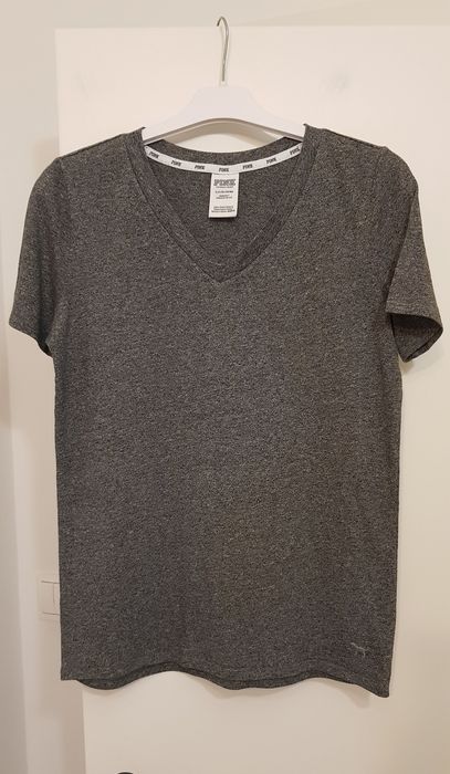 PINK Victoria's Secret szary T-shirt