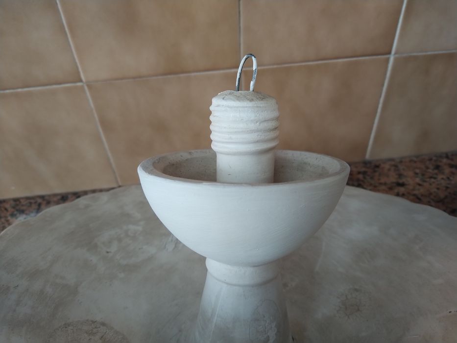 Candeeiro em gesso antigo vintage casa quarto apartamento vivenda escritório gabinete cozinha.