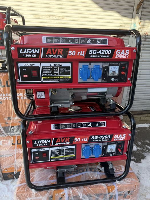 Генератор LIFAN 3.5-4.2 кВт HKB медь, Корея бесплаьная доставка