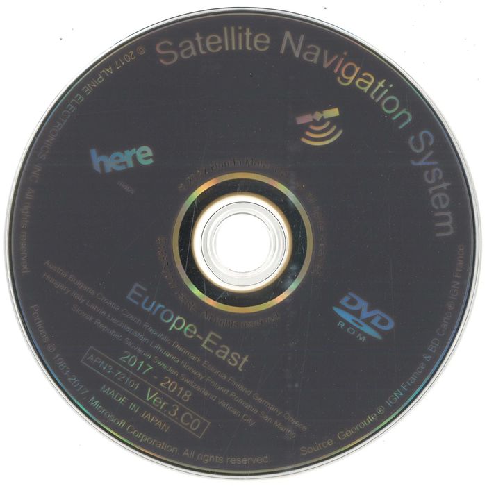 Диск навігації Honda Accord 7 Navi, CR-V 3 usa