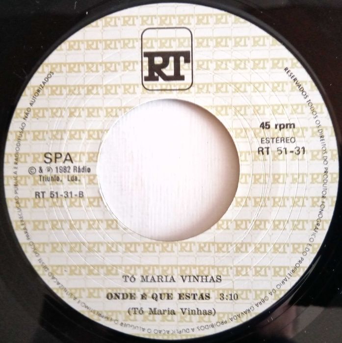 Tó Maria Vinhas	- - - - -	Mademoiselle	- - - - -	Single