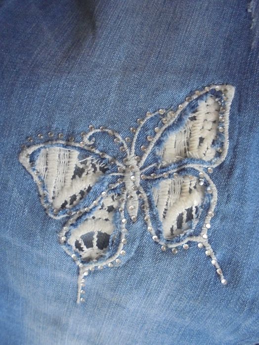 calça de senhora em ganga